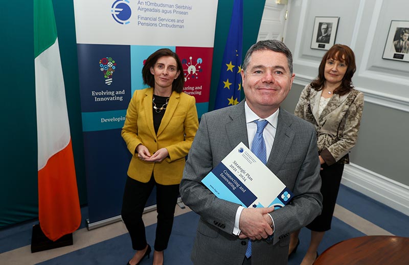 Present on this photo are Maeve Dineen, MaryRose McGovern and Paschal Donohoe TD