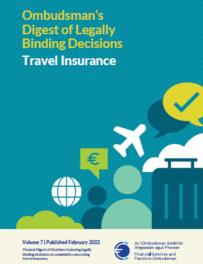 FSPO Volume 7: Digest of Decisions on travel insurance